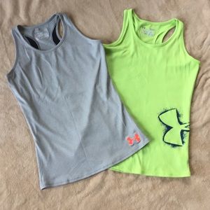 Lot of TWO racer back Under Armour tanks